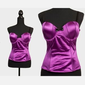 Morbid Threads Purple Corset Top Sz 36D